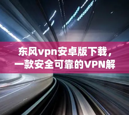 东风vpn安卓版下载，一款安全可靠的VPN解决方案