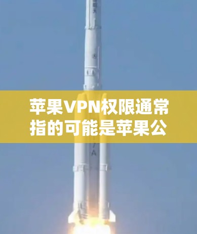 苹果VPN权限通常指的可能是苹果公司提供的苹果VPN功能，用于VPN连接。在使用苹果VPN时，可能会涉及到权限设置，这些权限通常用于控制IP地址、VPN服务器、端口设置等
