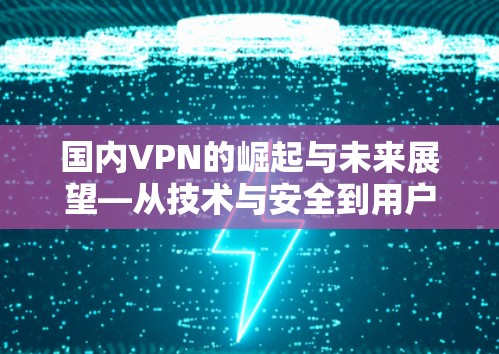 国内VPN的崛起与未来展望—从技术与安全到用户体验的深度解析
