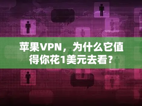 苹果VPN，为什么它值得你花1美元去看？
