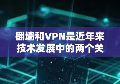 翻墙和VPN是近年来技术发展中的两个关键概念，主要用于保护隐私、安全以及解决网络使用中的问题。以下是对这两个概念的简单介绍