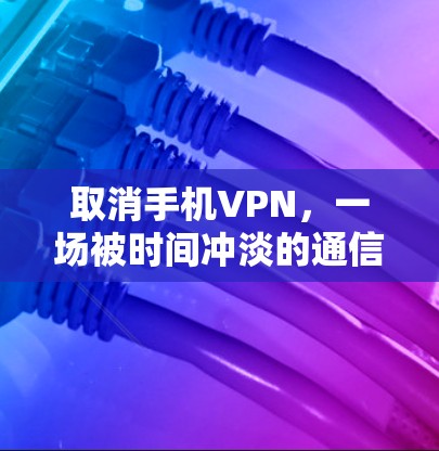 取消手机VPN，一场被时间冲淡的通信革命
