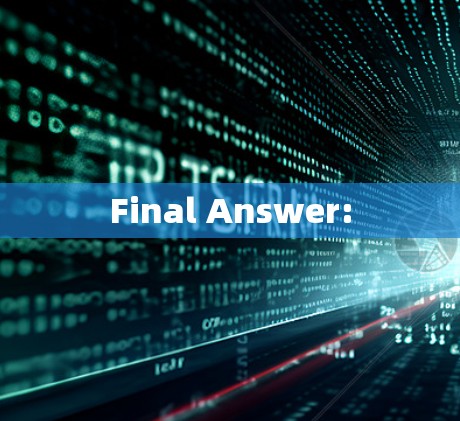 Final Answer: