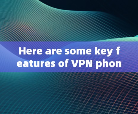 Here are some key features of VPN phones: