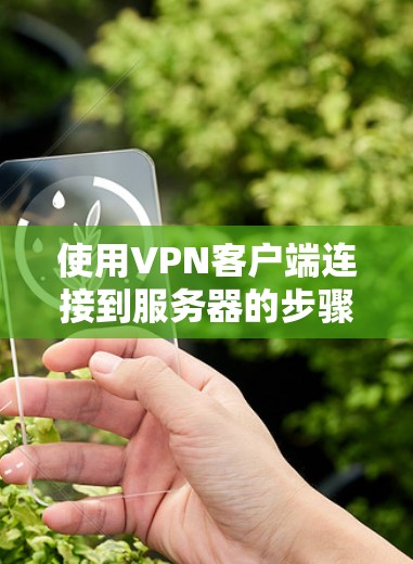 使用VPN客户端连接到服务器的步骤如下
