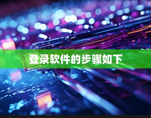 登录软件的步骤如下