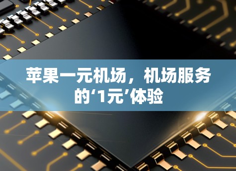 苹果一元机场，机场服务的‘1元’体验