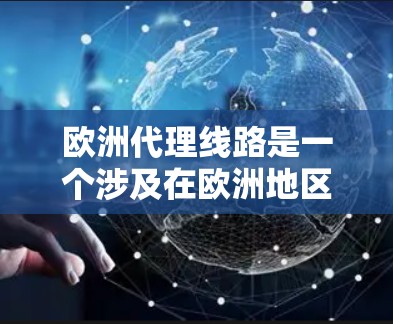欧洲代理线路是一个涉及在欧洲地区进行代理业务的网络或渠道。以下是对这一概念的详细分析