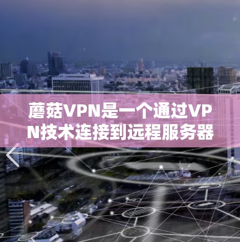 蘑菇VPN是一个通过VPN技术连接到远程服务器的VPN服务。如果你在手机上使用蘑菇VPN，通常是通过以下步骤完成的