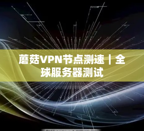 蘑菇VPN节点测速｜全球服务器测试