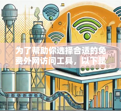 为了帮助你选择合适的免费外网访问工具，以下是根据你的需求和预算进行的推荐