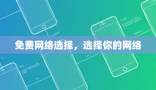 免费网络选择，选择你的网络