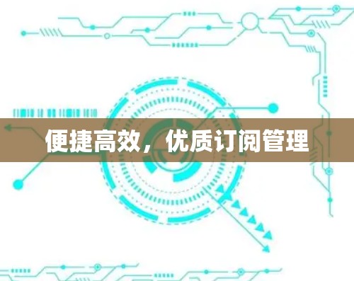 便捷高效，优质订阅管理