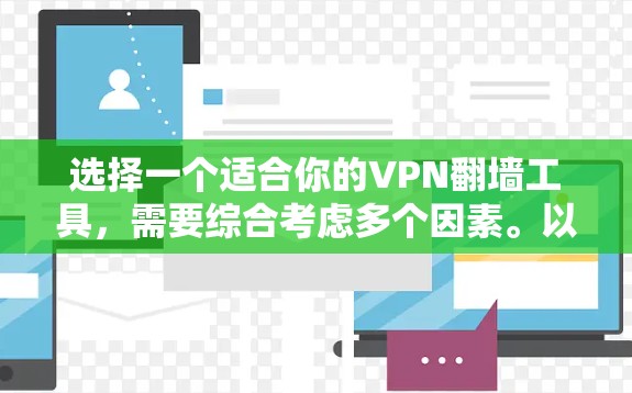 选择一个适合你的VPN翻墙工具，需要综合考虑多个因素。以下是一个结构化的推荐和步骤指南
