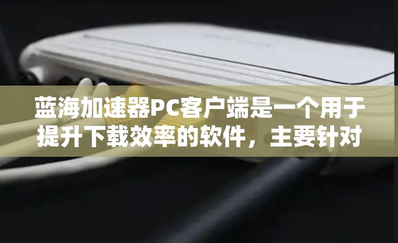 蓝海加速器PC客户端是一个用于提升下载效率的软件,主要针对PC用户。以下是关于该工具的详细分析 蓝海加速器PC客户端是一个用于提升下载效率的软件,主要针对PC用户。以下是关于该工具的详细分析