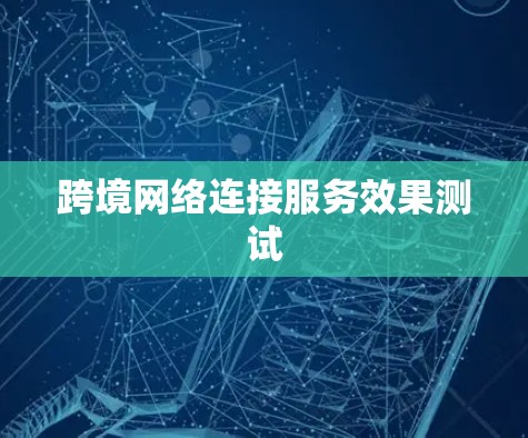 跨境网络连接服务效果测试