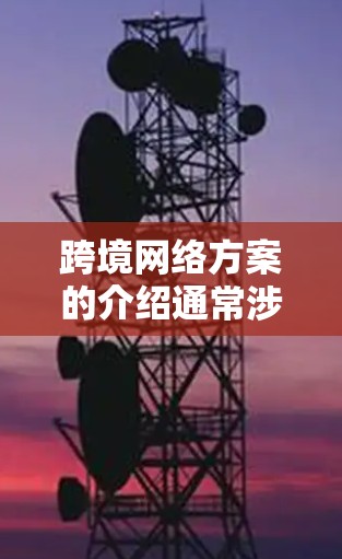 跨境网络方案的介绍通常涉及多个关键步骤和考虑因素，以确保数据在不同国家的传输安全、高效和稳定。以下是一个全面的介绍