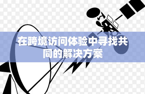 在跨境访问体验中寻找共同的解决方案