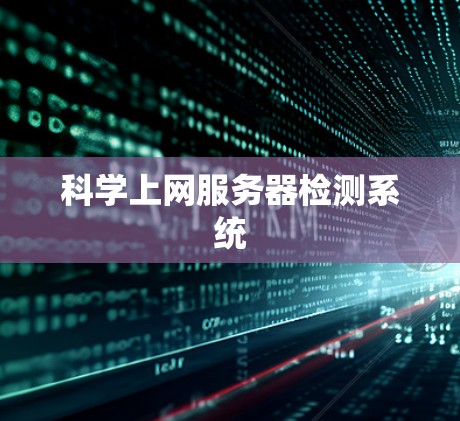 科学上网服务器检测系统