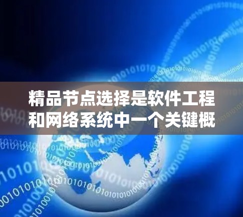 精品节点选择是软件工程和网络系统中一个关键概念，有助于优化系统的稳定性、容错能力、可扩展性和可维护性。以下是针对这一问题的详细解答