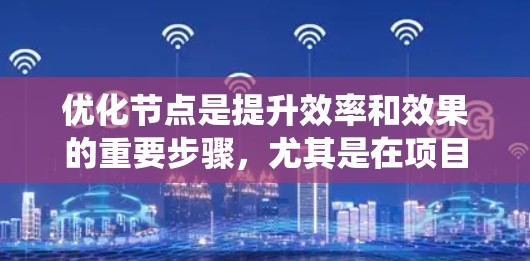 优化节点是提升效率和效果的重要步骤，尤其是在项目管理、数据处理和分布式系统等领域。以下是一步步的优化节点过程，帮助您有效使用节点优化软件