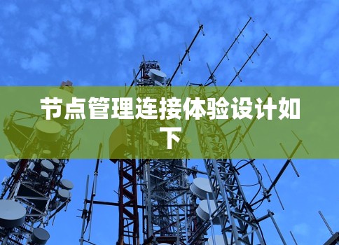 节点管理连接体验设计如下