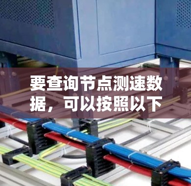 要查询节点测速数据，可以按照以下步骤进行