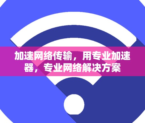 加速网络传输，用专业加速器，专业网络解决方案