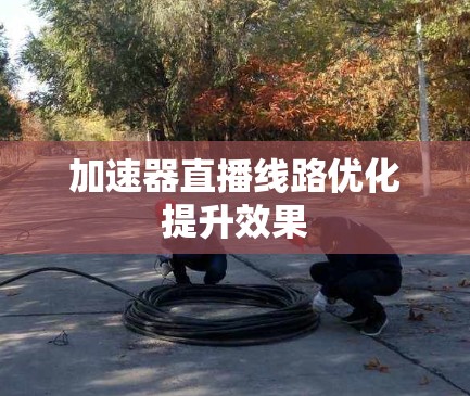 加速器直播线路优化提升效果