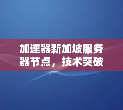 加速器新加坡服务器节点，技术突破与未来展望