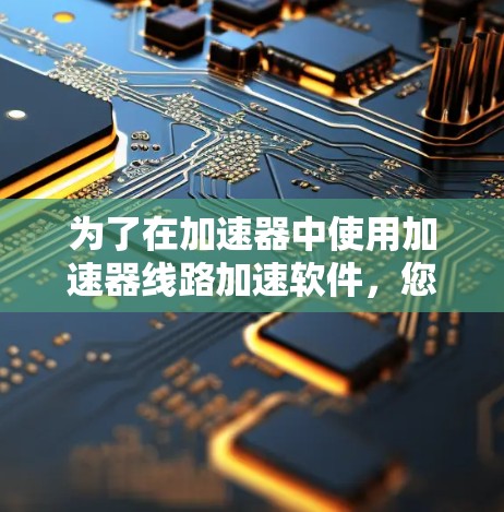 为了在加速器中使用加速器线路加速软件，您可以按照以下步骤进行