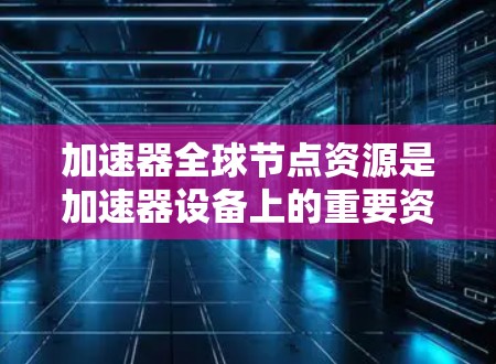 加速器全球节点资源是加速器设备上的重要资源，涵盖了硬件资源和软件资源，用于处理复杂的计算任务。以下是关于加速器节点资源的详细指南