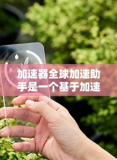 加速器全球加速助手是一个基于加速的工具，旨在帮助用户在多国和地区加速下载、文件同步和访问。以下是对其的详细总结和使用指南