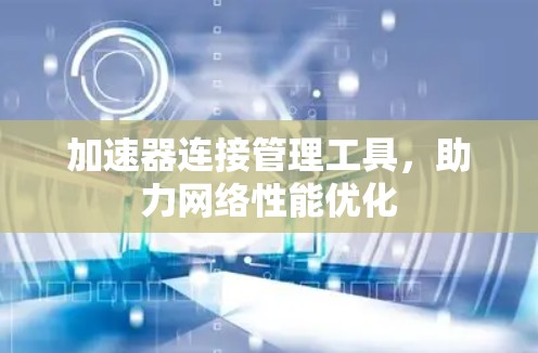 加速器连接管理工具，助力网络性能优化