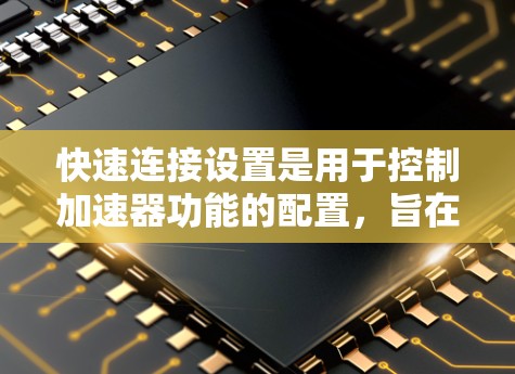 快速连接设置是用于控制加速器功能的配置，旨在确保加速器能够高效地连接到目标设备。以下是详细的步骤和建议