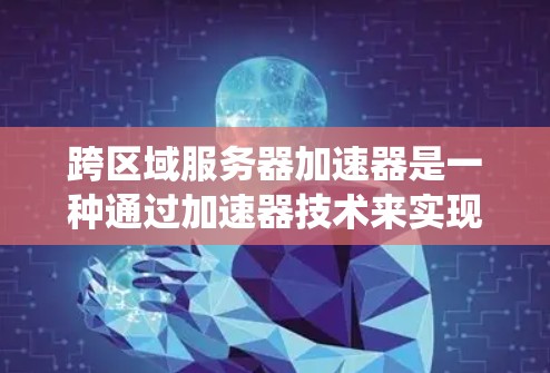 跨区域服务器加速器是一种通过加速器技术来实现跨地区服务器共享的数据传输系统。以下是对其结构和功能的详细说明