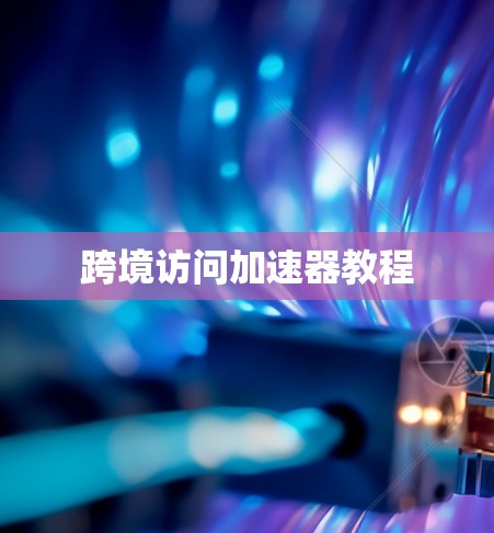 跨境访问加速器教程